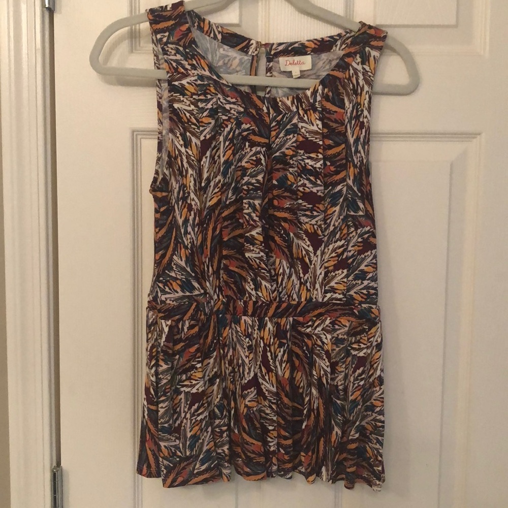 Peplum tank top
